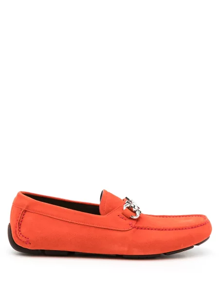 Pantofi loafer Ferragamo din piele portocaliu