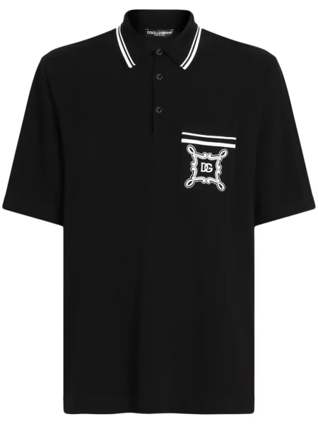 Polo Dolce & Gabbana cu imagine negru