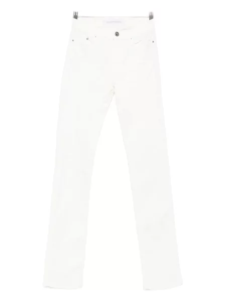 Blugi drepți Karl Lagerfeld alb