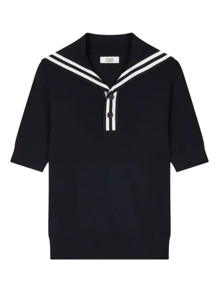 Gulerat top Studio Tomboy albastru