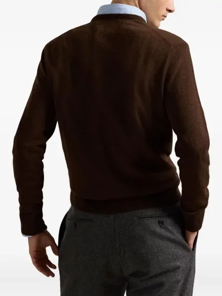 Μικρός κασκέτο Polo Ralph Lauren με χαμηλή μέση υφαίνω διαγωνίως πράσινο