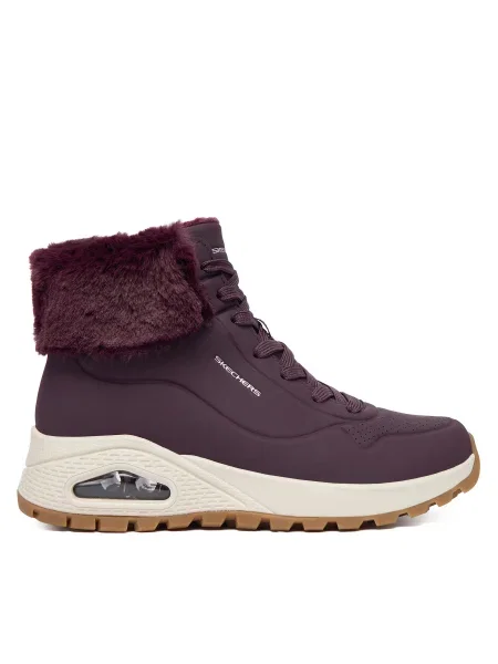 Bokacsizma Skechers Uno Rugged Bordó
