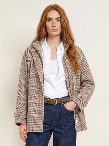 Tommy Hilfiger Kabát černošedá / hnědá černá