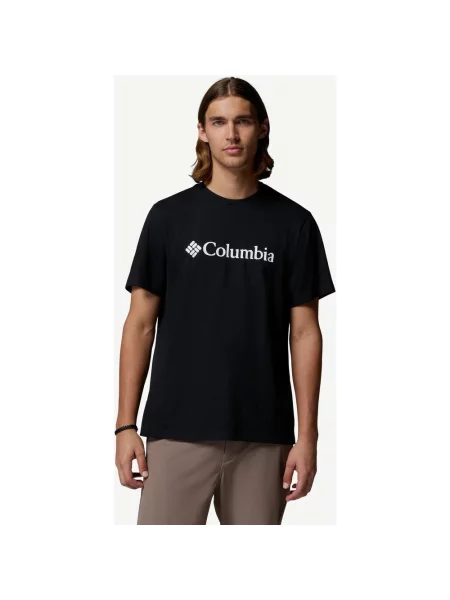 Koszulka z krótkim rękawem Columbia CSC Basic Logo czarny czysty S biały