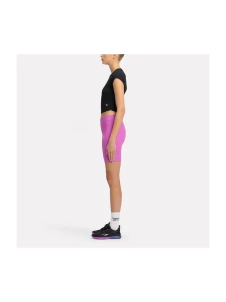 Kratak biciklizam hlače Reebok Sport ljubičasta
