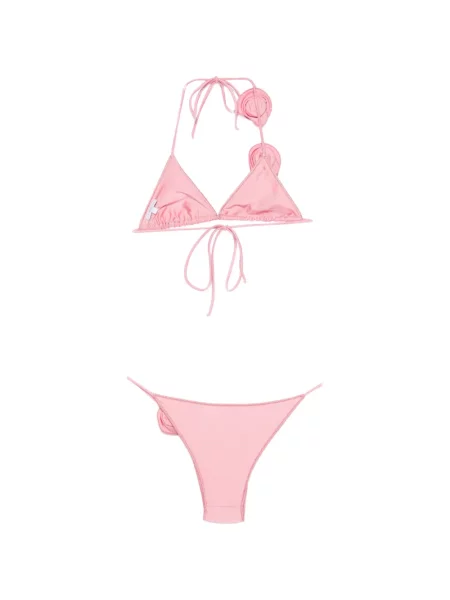 Bikini La Reveche cu aplicații roz