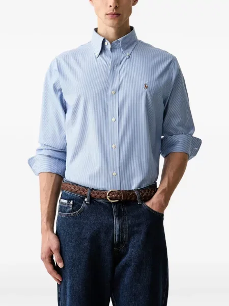 Gulerat tricou polo Polo Ralph Lauren cu decolteu în V fără mâneci maro