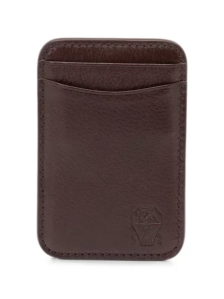 Portofel Brunello Cucinelli din piele maro