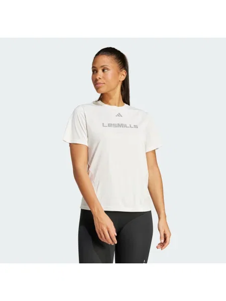 ADIDAS PERFORMANCE Funkčné tričko Les Mills sivá biela