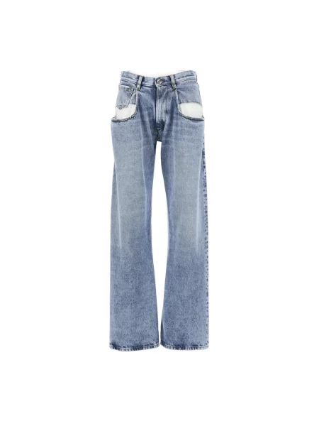 Jeansy Maison Margiela z 5 kieszeniami niebieskie