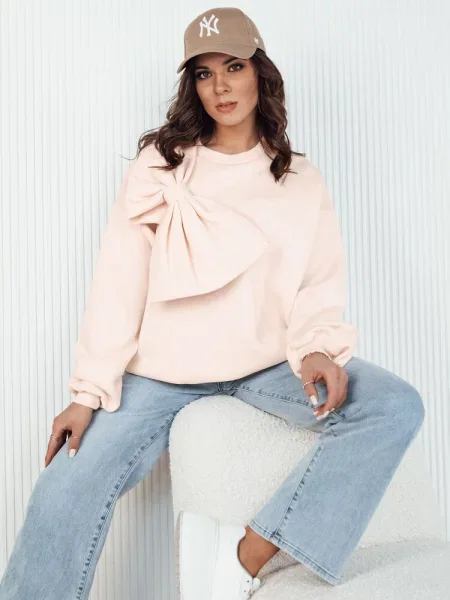 Bluza oversize BOWLOOP brzoskwiniowa Dstreet