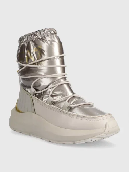 Emporio Armani śniegowce srebrny szare