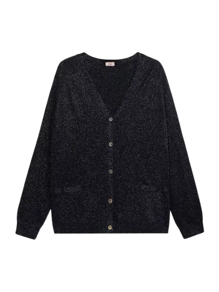 Kardigan Oltre z kaszmiru niebieski