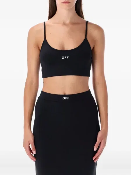 Cropp top Off-white alb