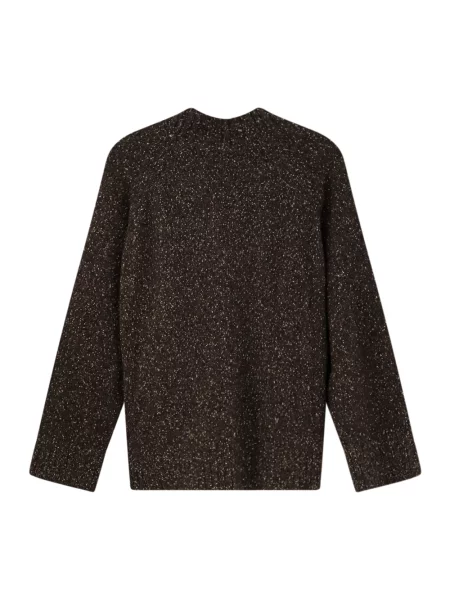 Sweter Alysi wełniany brązowy