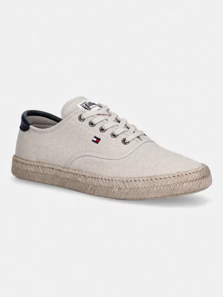 Tommy Hilfiger TH HI VULC CORE JUTTE CANVAS sneakers Ανδρικά μπεζ
