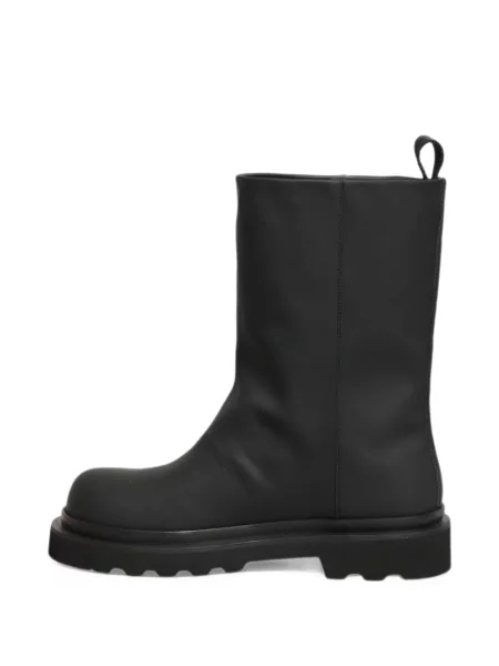 Botki Dolce And Gabbana skórzane chunky czarne