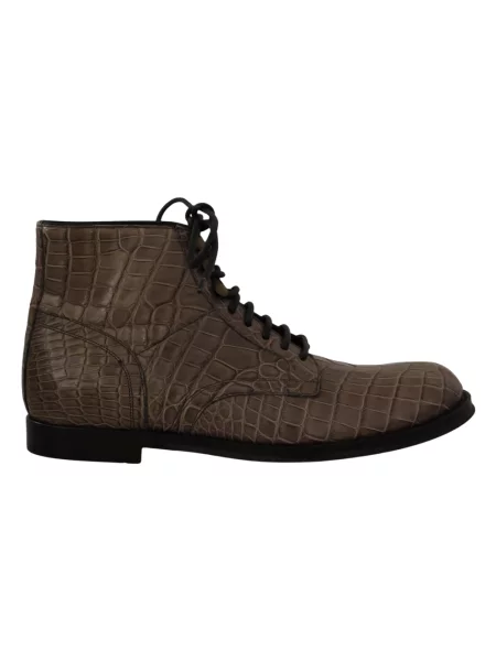 Botki Dolce And Gabbana skórzane szare