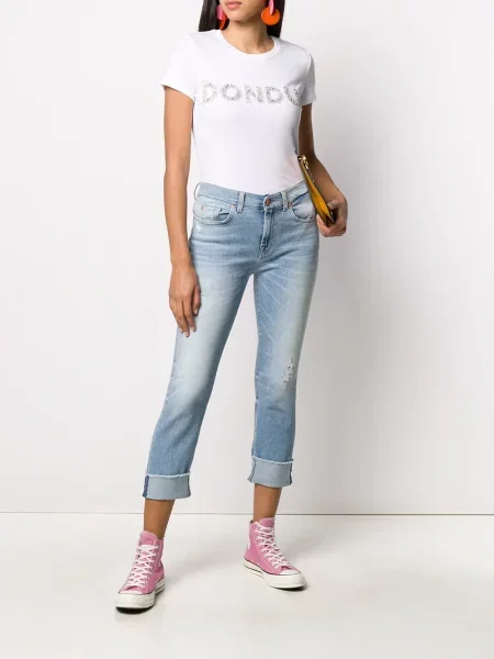 Tricou Dondup cu autograf alb