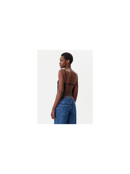 Calvin Klein Jeans Felső Logo Regular Fit fekete