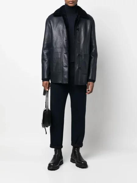 Vilnonis megztinis Jil Sander mėlyna