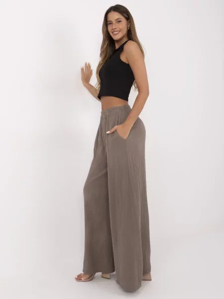Pantaloni Italy Moda maro