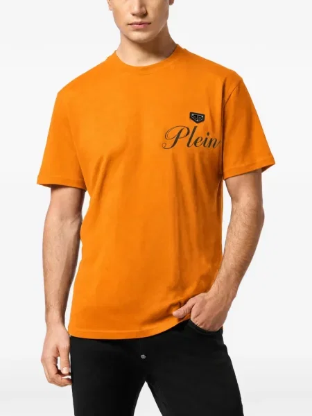 Tricou Philipp Plein cu imagine portocaliu