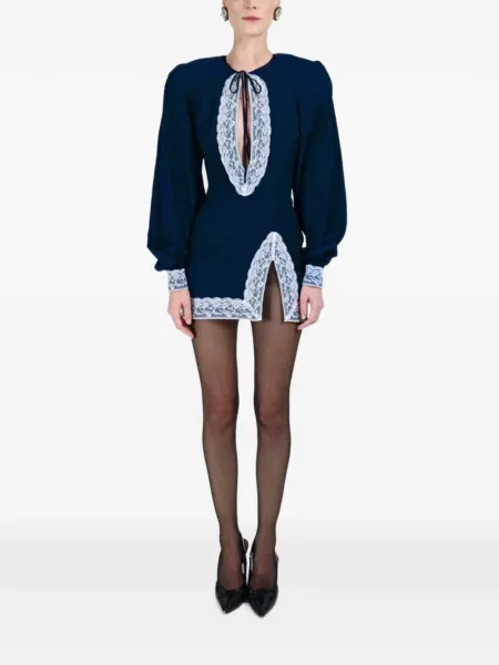 Rochie Rowen Rose din dantelă albastru