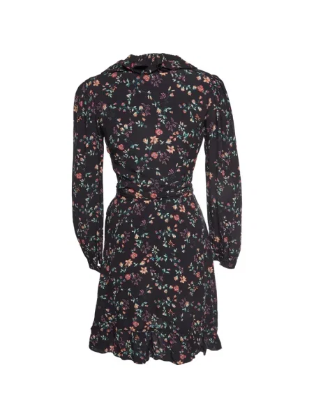 Rochie mini Maje cu model floral cu imagine negru