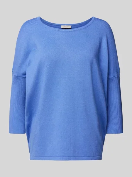 Sweter z dzianiny z okrągłym dekoltem model ‘JONE’ Free/quent