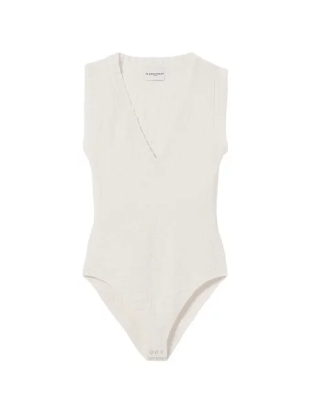 Top Claudie Pierlot cu decolteu în V cu volane