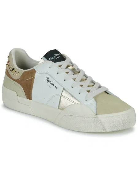 Pantofi Pepe Jeans de cristal alb