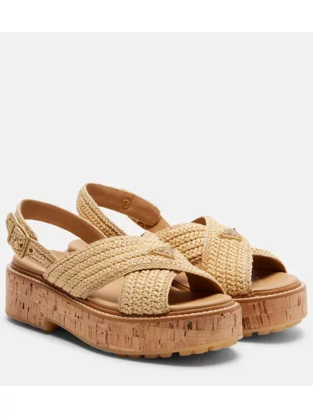 Sandale Prada slingback bej