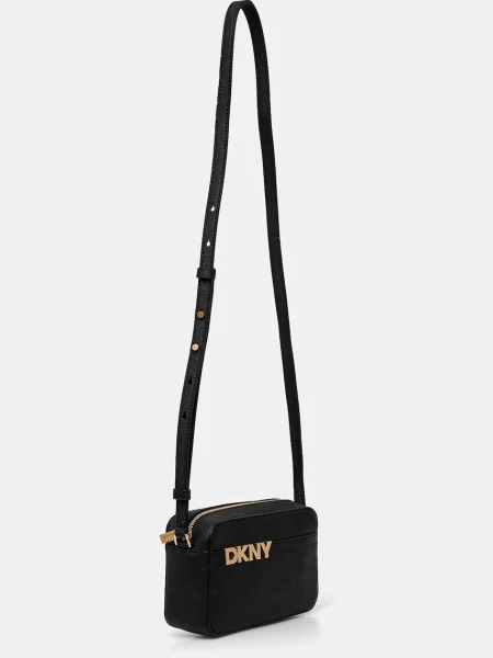 Шкіряна сумочка Dkny чорний