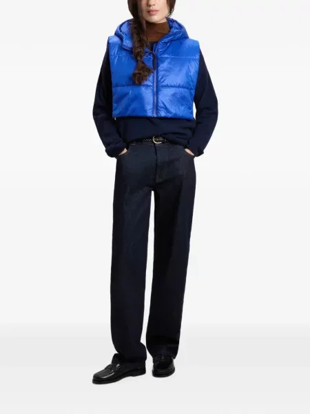 Matlasat decupat vestă Woolrich albastru