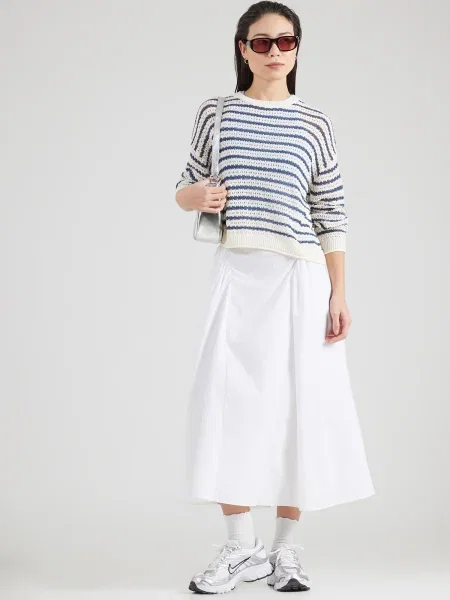 VERO MODA Sveter VMCHARLENE krémová / námornícka modrá