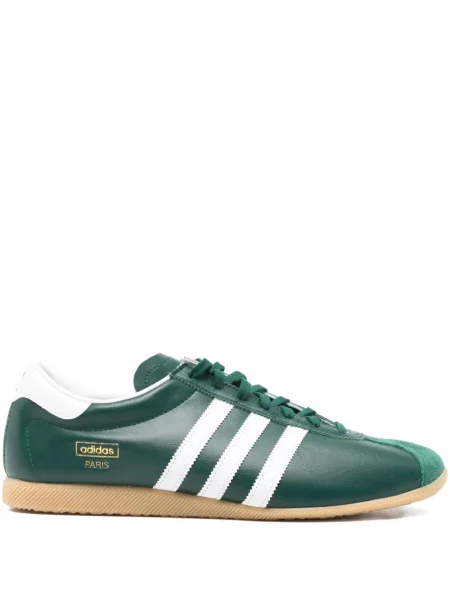 Sneakersy Adidas sznurowane koronkowe w paski szare