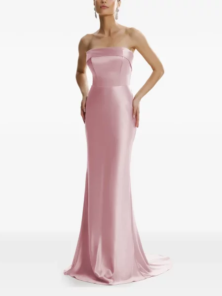 Rochie maxi Framboise de costum roz