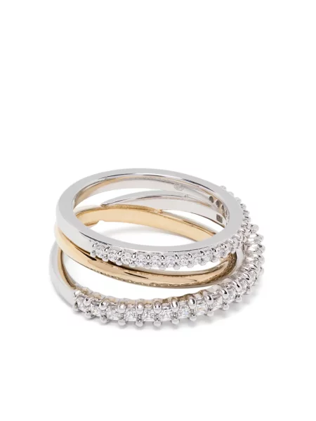 Пръстен Swarovski сребристо