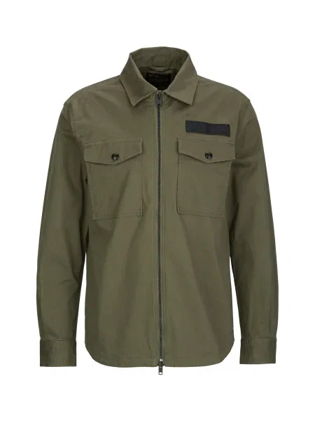 REPLAY Košile tmavě zelená