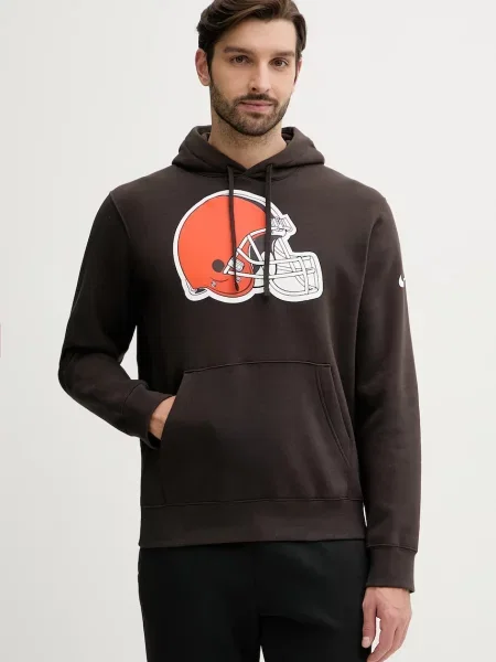 Hanorac cu glugă Nike cu glugă maro