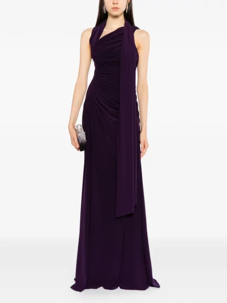 Rochie Amsale din jerseu violet