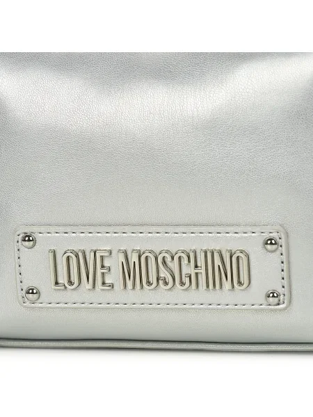 Geantă Love Moschino argintiu