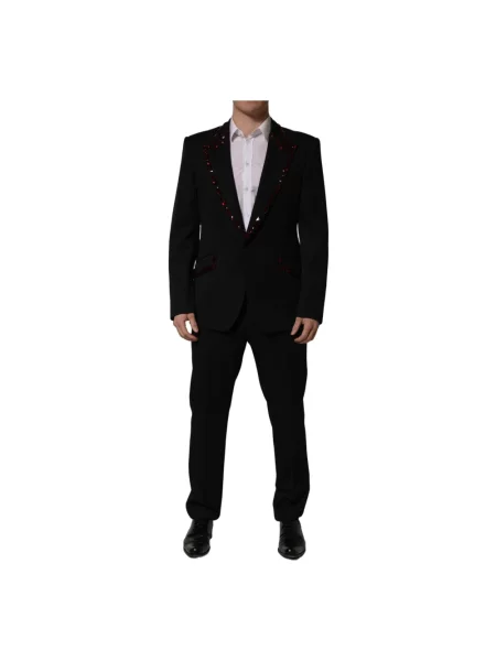 Garnitur Dolce And Gabbana wełniany czarny