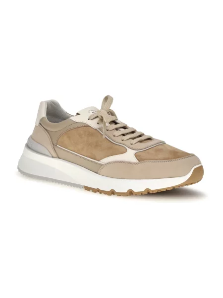 Sneakersy Brunello Cucinelli zamszowe beżowe