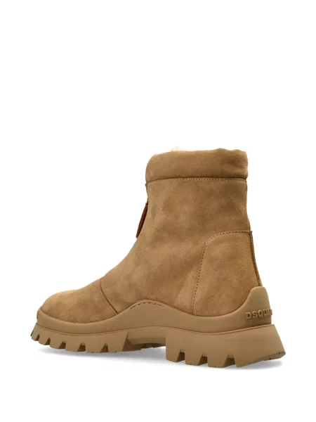 Botine Dsquared2 din piele de căprioară cu autograf
