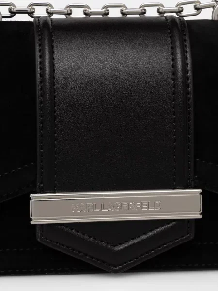 Замшевая сумка через плечо Karl Lagerfeld