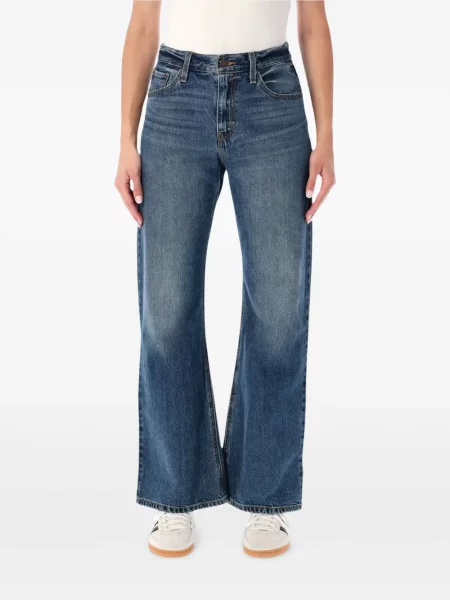 Levágott öves magas derekú szoknya Levi's® fekete