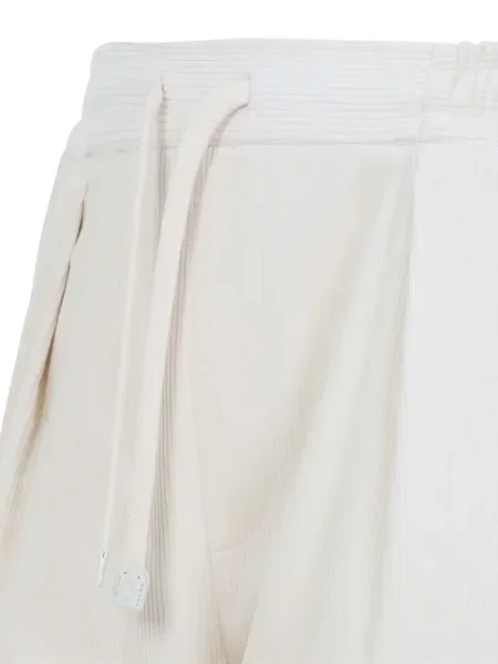 Pantaloni Ralph Lauren Purple Label de catifea cord alb