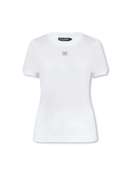 Koszulka Dolce&gabbana z autografem biała